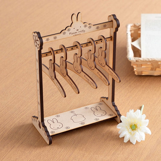 Flower Miffy 着せかえぬいぐるみ用ハンガーラック兼アクセサリースタンド&amp;ハンガー アートフラワーセット
