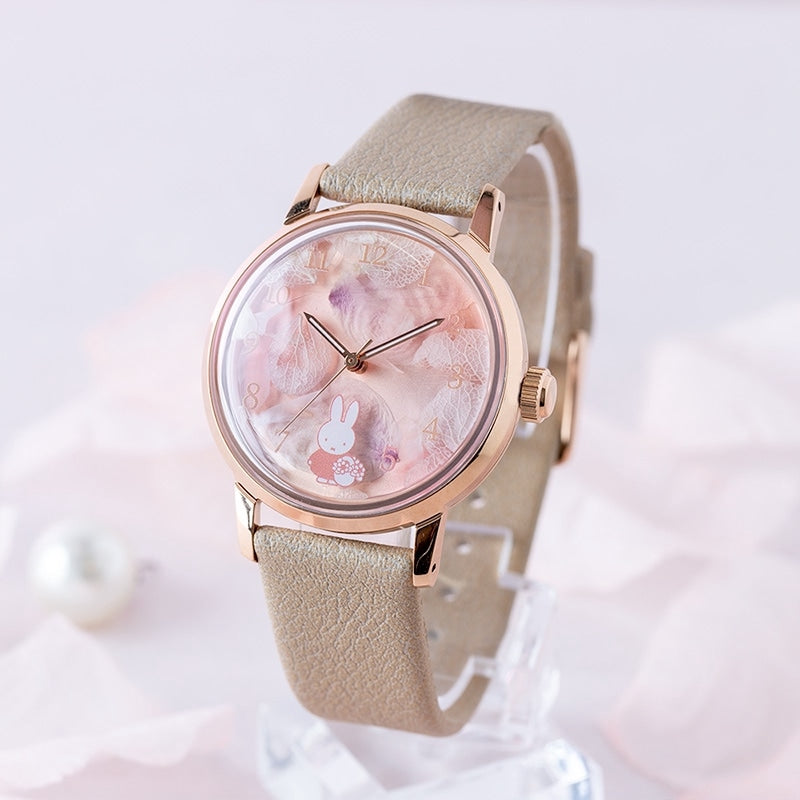 Flower Miffy LOV-IN BOUQUET プリザーブドフラワーウォッチ SAKURA PINK