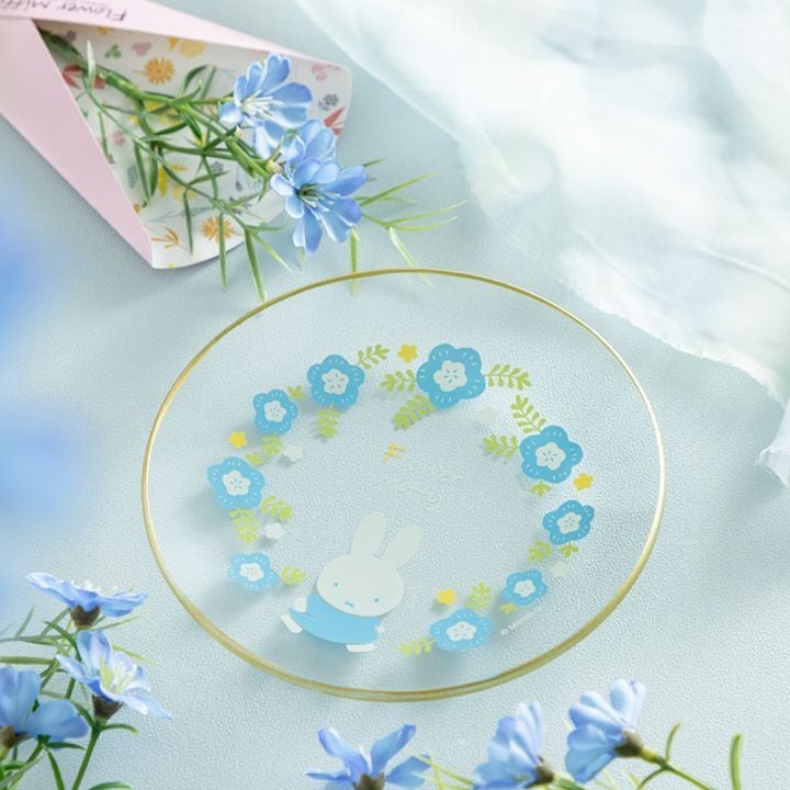 Flower Miffy ネモフィラ ガラスプレート