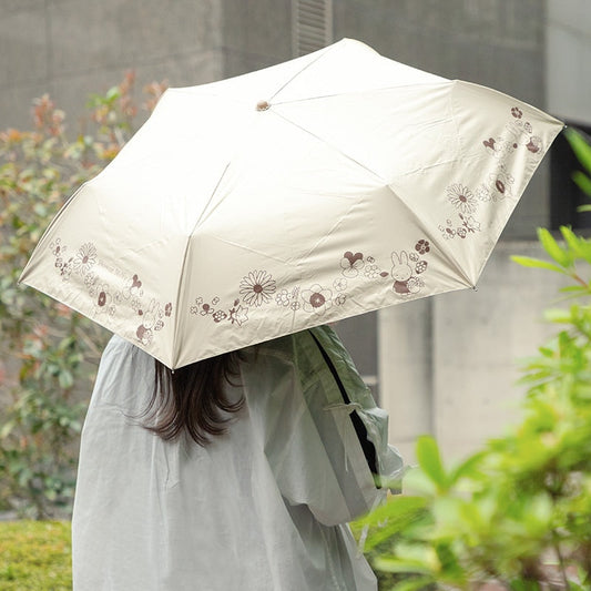 Flower Miffy 晴雨兼用傘 フローラルスプリング ベージュ